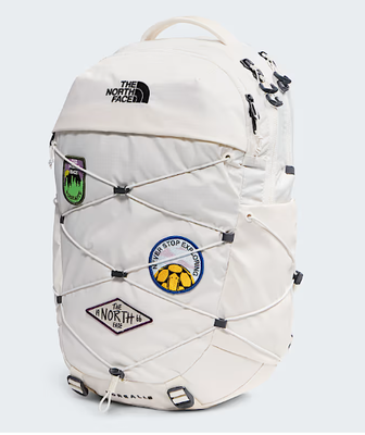 Spacious Waterproof Backpack Bag Featuring External Bungee Compression Side Water Bottle Holders and Comfortable Padded Grab Handle
