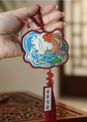 Dun HUANG JADE RABBIT ROTATABLE FRIDGE MAGNET เครื่องเหล็กดัดกระจก