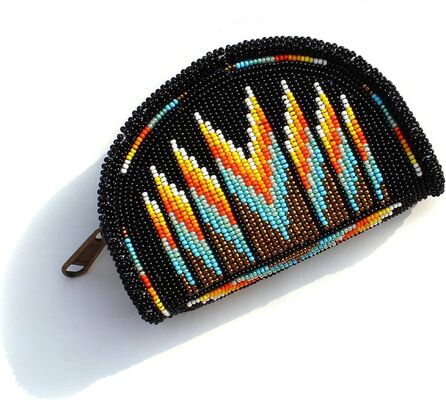 กระเป๋าเหรียญเบา OU Heart Beaded ทําด้วยมือและขนาดสเตเดี้ยม