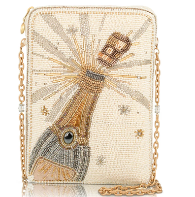Bubbles & Bliss Crossbody Handbag Baeded phone bag