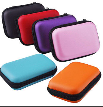 สีดํา 600D โพลีเอสเตอร์ พกพา Zipper การเดินทางป้องกัน hard shell กล่อง EVA ขนาดเล็ก