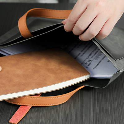NEW PU LEATHER ขนาดใหญ่ กระเป๋าสตางค์กระเป๋าหนัง กระเป๋าเอกสารธุรกิจ กระเป๋าถือ กันน้ํา