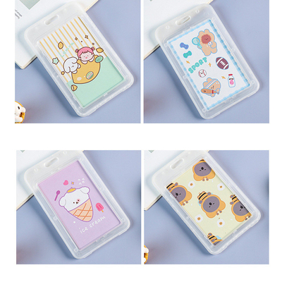 คาร์ดผู้ถือบัตรโปร่งใส คาร์ดทํางาน แลนยาร์ด แรซ คาร์ดชื่อ แท็ก แคมปัส คาร์ดนักเรียน รถบัสโรงเรียน คาร์ดผู้ถือบัตรการเข้าชม