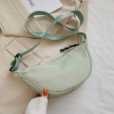 กระเป๋าสะพายไนลอน กระเป๋าสะพายไนลอน หญิง 2024 NEW DUMPLING lightweight underarm bag กระเป๋าสะพายกระเป๋าสะพายกระเป๋า