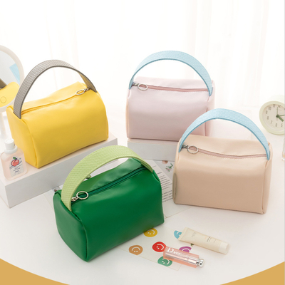 NEW PORTABLE MAKEUP BAG ขนาดใหญ่ CANDY COLOR กระเป๋าเดินทางกระเป๋าผ้าใบพกพา