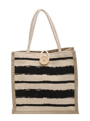 TOTE BAG CANVAS BAG CANVAS GIRL NEW Printed TOTE INS PORTABLE BENTO LUNCH BOX การทํางาน