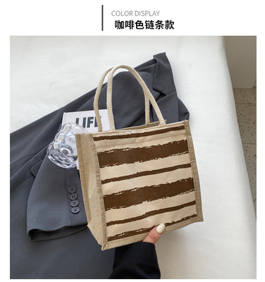 TOTE BAG CANVAS BAG CANVAS GIRL NEW Printed TOTE INS PORTABLE BENTO LUNCH BOX การทํางาน