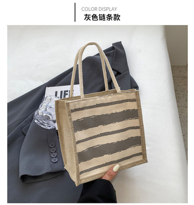 TOTE BAG CANVAS BAG CANVAS GIRL NEW Printed TOTE INS PORTABLE BENTO LUNCH BOX การทํางาน
