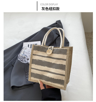 TOTE BAG CANVAS BAG CANVAS GIRL NEW Printed TOTE INS PORTABLE BENTO LUNCH BOX การทํางาน