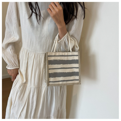 TOTE BAG CANVAS BAG CANVAS GIRL NEW Printed TOTE INS PORTABLE BENTO LUNCH BOX การทํางาน