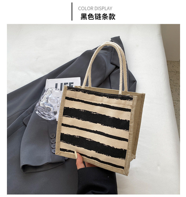 TOTE BAG CANVAS BAG CANVAS GIRL NEW Printed TOTE INS PORTABLE BENTO LUNCH BOX การทํางาน