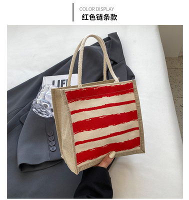 TOTE BAG CANVAS BAG CANVAS GIRL NEW Printed TOTE INS PORTABLE BENTO LUNCH BOX การทํางาน