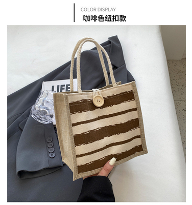 TOTE BAG CANVAS BAG CANVAS GIRL NEW Printed TOTE INS PORTABLE BENTO LUNCH BOX การทํางาน