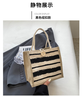 TOTE BAG CANVAS BAG CANVAS GIRL NEW Printed TOTE INS PORTABLE BENTO LUNCH BOX การทํางาน