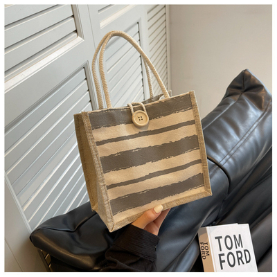 TOTE BAG CANVAS BAG CANVAS GIRL NEW Printed TOTE INS PORTABLE BENTO LUNCH BOX การทํางาน