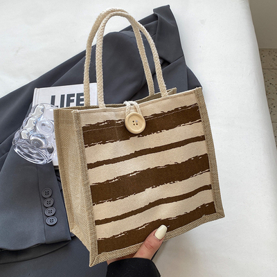 TOTE BAG CANVAS BAG CANVAS GIRL NEW Printed TOTE INS PORTABLE BENTO LUNCH BOX การทํางาน
