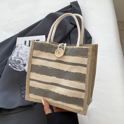 TOTE BAG CANVAS BAG CANVAS GIRL NEW Printed TOTE INS PORTABLE BENTO LUNCH BOX การทํางาน