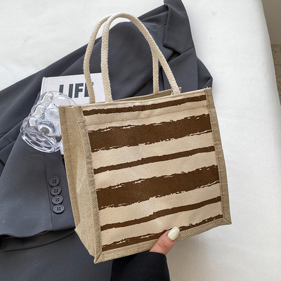 TOTE BAG CANVAS BAG CANVAS GIRL NEW Printed TOTE INS PORTABLE BENTO LUNCH BOX การทํางาน