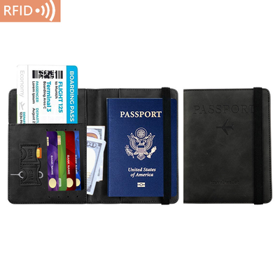 AMAZON PU LEATHER PASSPORT BAG RFID MULTI-FUNCTIONAL PASSPORT ผู้ถือหนังสือเดินทาง