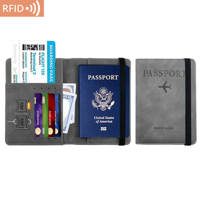 AMAZON PU LEATHER PASSPORT BAG RFID MULTI-FUNCTIONAL PASSPORT ผู้ถือหนังสือเดินทาง