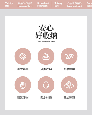 MAKEUP BAG 2023 NEW PORTABLE LARGE Capacity WATERPROOF TRAVEL PORTABLE TOILETRIES AND SKINCARE STOCK BAG ขายของใช้ในห้องน้ําและกระเป๋าเก็บรักษาผิวหนัง