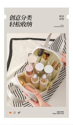 MAKEUP BAG 2023 NEW PORTABLE LARGE Capacity WATERPROOF TRAVEL PORTABLE TOILETRIES AND SKINCARE STOCK BAG ขายของใช้ในห้องน้ําและกระเป๋าเก็บรักษาผิวหนัง