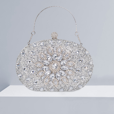 แอเมซอนเพชร-encrusted ดวงอาทิตย์อาหารเย็นกระเป๋าแฟชั่นของผู้หญิง อาหารเลี้ยง Clutch ทั้งหมด-คู่ชุด คืนกระเป๋า