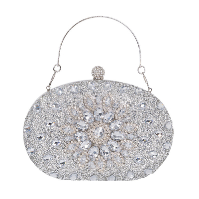 แอเมซอนเพชร-encrusted ดวงอาทิตย์อาหารเย็นกระเป๋าแฟชั่นของผู้หญิง อาหารเลี้ยง Clutch ทั้งหมด-คู่ชุด คืนกระเป๋า