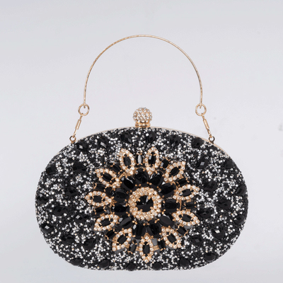 แอเมซอนเพชร-encrusted ดวงอาทิตย์อาหารเย็นกระเป๋าแฟชั่นของผู้หญิง อาหารเลี้ยง Clutch ทั้งหมด-คู่ชุด คืนกระเป๋า