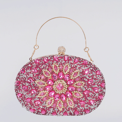 แอเมซอนเพชร-encrusted ดวงอาทิตย์อาหารเย็นกระเป๋าแฟชั่นของผู้หญิง อาหารเลี้ยง Clutch ทั้งหมด-คู่ชุด คืนกระเป๋า