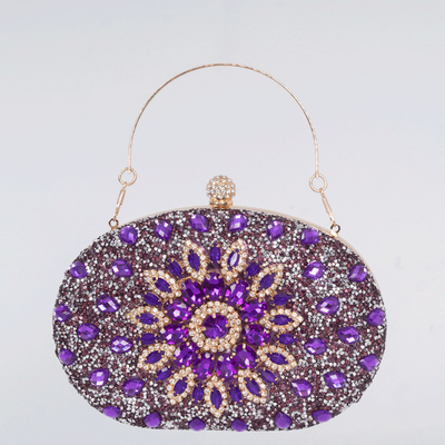 แอเมซอนเพชร-encrusted ดวงอาทิตย์อาหารเย็นกระเป๋าแฟชั่นของผู้หญิง อาหารเลี้ยง Clutch ทั้งหมด-คู่ชุด คืนกระเป๋า
