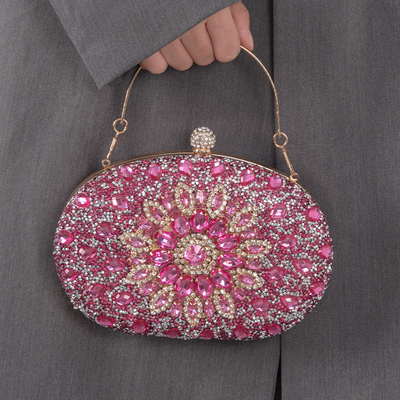 แอเมซอนเพชร-encrusted ดวงอาทิตย์อาหารเย็นกระเป๋าแฟชั่นของผู้หญิง อาหารเลี้ยง Clutch ทั้งหมด-คู่ชุด คืนกระเป๋า