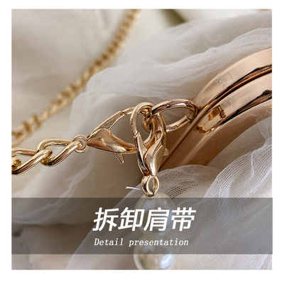 2024 NEW RETRO FAIRY SOLID COLOR กระเป๋าเล็กกระเป๋าขาวกระเป๋าเปียร์กระเป๋าผ้าขัดของผู้หญิงในกระเป๋ากระเป๋า