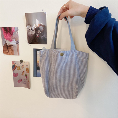 ARTSY CORDUROY BAG Casual PORTABLE MINI LADYES Clutch BAG VINTAGE ผ้ากระเป๋ากระเป๋าผ้ากระเป๋า