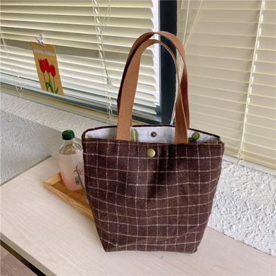 ARTSY CORDUROY BAG Casual PORTABLE MINI LADYES Clutch BAG VINTAGE ผ้ากระเป๋ากระเป๋าผ้ากระเป๋า