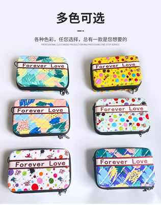 ASB+PC MATERIAL PORTABLE HARD SHELL MAKEUP BAG ONE SHOULDER PORTABLE STORAGE BAG WITH HAND GIFT BOX เทศกาลการประชุมประจําปี