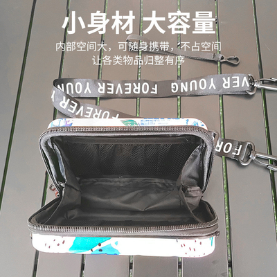 ASB+PC MATERIAL PORTABLE HARD SHELL MAKEUP BAG ONE SHOULDER PORTABLE STORAGE BAG WITH HAND GIFT BOX เทศกาลการประชุมประจําปี
