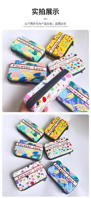 ASB+PC MATERIAL PORTABLE HARD SHELL MAKEUP BAG ONE SHOULDER PORTABLE STORAGE BAG WITH HAND GIFT BOX เทศกาลการประชุมประจําปี