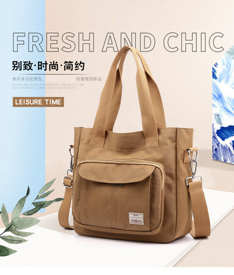 2024 NEW ATMOSPHERIC MOMMY BAG ขนาดใหญ่ กระเป๋าสะพายมือมือกระเป๋าสะพายร่างกาย กระเป๋าสะพายผ้าไนลอน