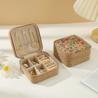 กล่องเครื่องประดับ PREMIUM ORIGINAL CORK กล่องพกพา EARINGS วงแหวนคอ