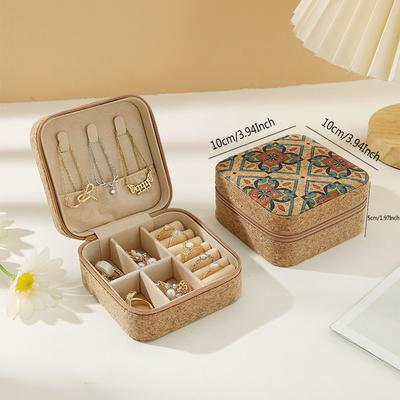 กล่องเครื่องประดับ PREMIUM ORIGINAL CORK กล่องพกพา EARINGS วงแหวนคอ