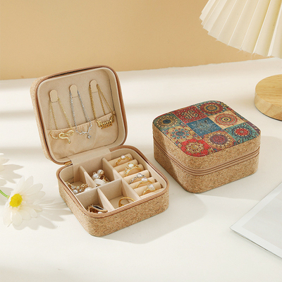 กล่องเครื่องประดับ PREMIUM ORIGINAL CORK กล่องพกพา EARINGS วงแหวนคอ
