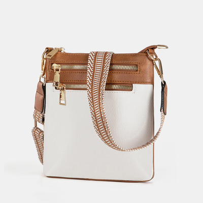 NEW DETACHABLE JACQUARD STRAP RETRO COLOR PU LEATHER กระเป๋าเดินทางกระเป๋าเดินทางกระเป๋าเดินทาง