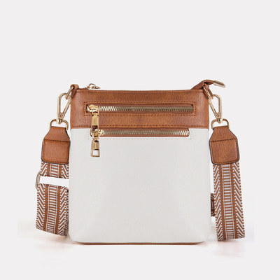 NEW DETACHABLE JACQUARD STRAP RETRO COLOR PU LEATHER กระเป๋าเดินทางกระเป๋าเดินทางกระเป๋าเดินทาง