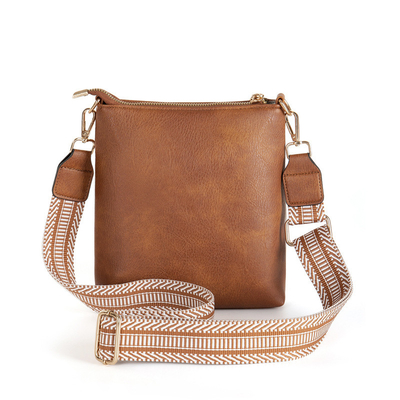 NEW DETACHABLE JACQUARD STRAP RETRO COLOR PU LEATHER กระเป๋าเดินทางกระเป๋าเดินทางกระเป๋าเดินทาง