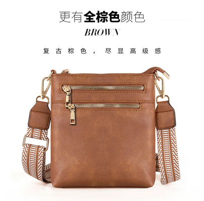 NEW DETACHABLE JACQUARD STRAP RETRO COLOR PU LEATHER กระเป๋าเดินทางกระเป๋าเดินทางกระเป๋าเดินทาง