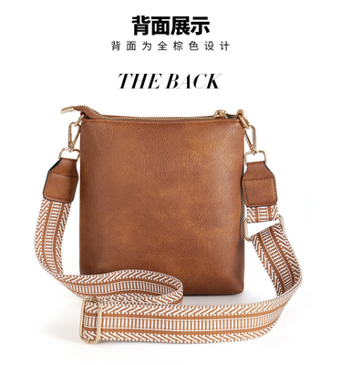 NEW DETACHABLE JACQUARD STRAP RETRO COLOR PU LEATHER กระเป๋าเดินทางกระเป๋าเดินทางกระเป๋าเดินทาง