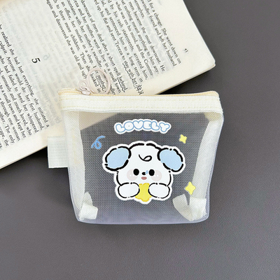 การ์ตูน NET เหรียญกระเป๋าสตางค์ Cute เปลี่ยนกระเป๋าเก็บกระเป๋าใส กระเป๋าสตางค์พกพา กระเป๋าใบแดง ซองกระเป๋าเก็บกระเป๋า
