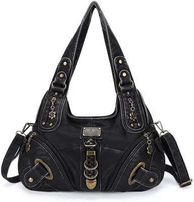 ANGELKISS HOBO กระเป๋าสตางค์และกระเป๋าสะพายมือสําหรับผู้หญิง กระเป๋าสตางค์กระเป๋าสะพายมือสําหรับผู้หญิง กระเป๋าสตางค์ใหญ่กระเป๋าสะพายมือรายวัน