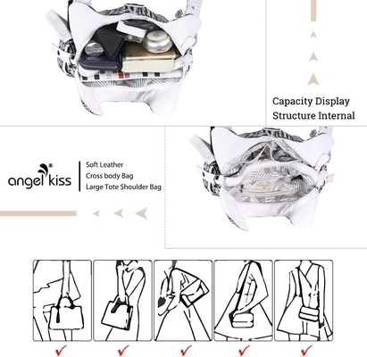 ANGELKISS HOBO กระเป๋าสตางค์และกระเป๋าสะพายมือสําหรับผู้หญิง กระเป๋าสตางค์กระเป๋าสะพายมือสําหรับผู้หญิง กระเป๋าสตางค์ใหญ่กระเป๋าสะพายมือรายวัน